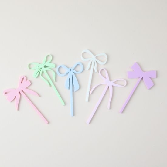 Bow Cupcake Toppers
