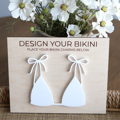 Bikini Charm Display Board | Boutique Jewelry Display | Interactive Retail Display