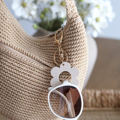 Acrylic Sunglasses Holder Keychain | Travel Glasses Holder | Bag Charm | Purse Accessory | Gift for Her