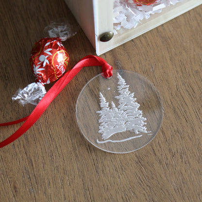 Wood & Acrylic Holiday Gift Carriers | Personalized Gift Packaging | 1 Count