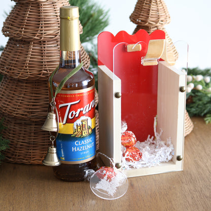 Wood & Acrylic Holiday Gift Carriers | Personalized Gift Packaging | 1 Count